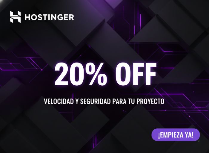 Descuento hosting de Hostinger